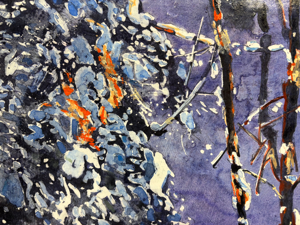 Drifting Past Daylight 16" x 16" - Petroff Gallery - Paintings