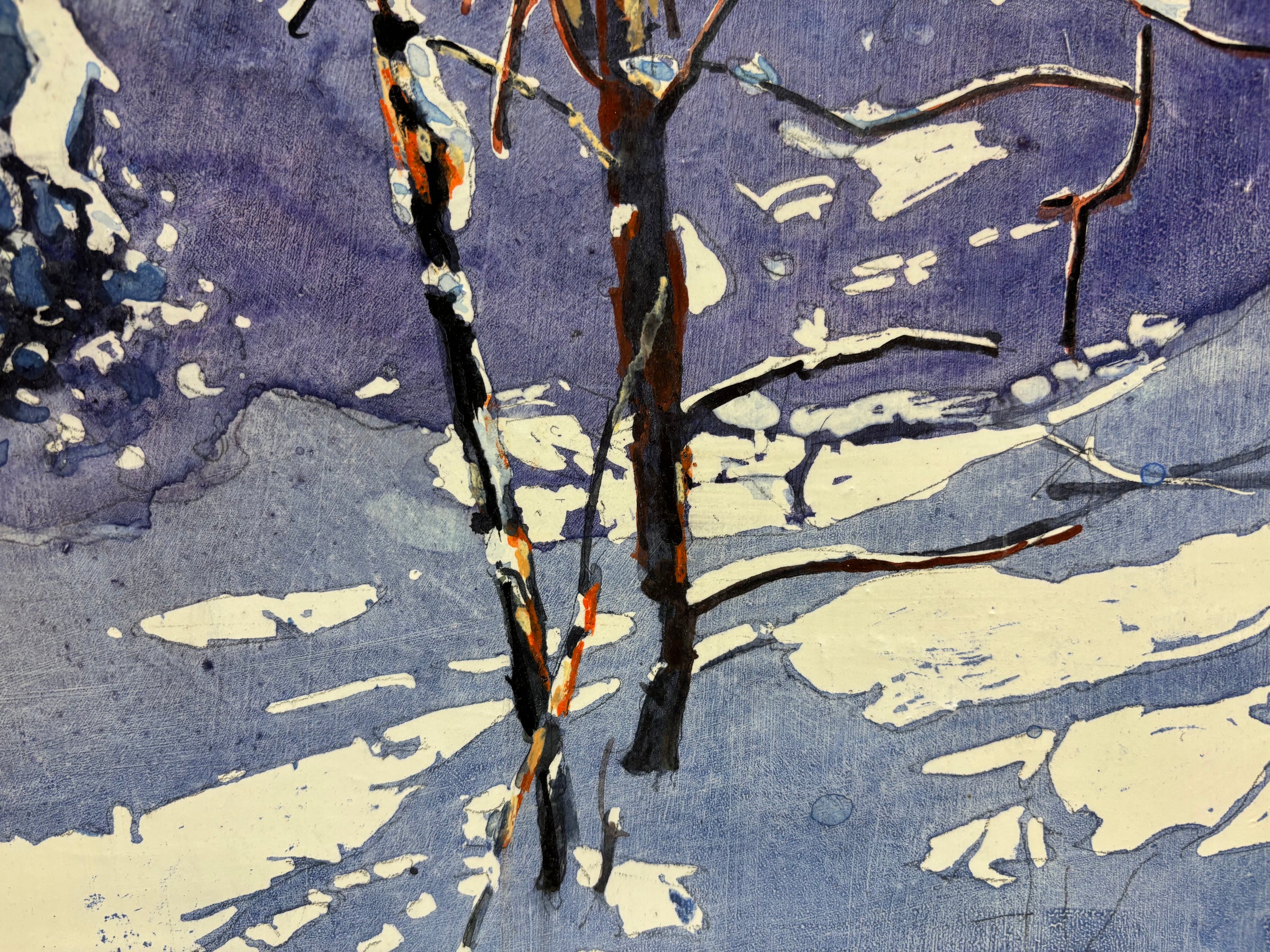 Drifting Past Daylight 16" x 16" - Petroff Gallery - Paintings