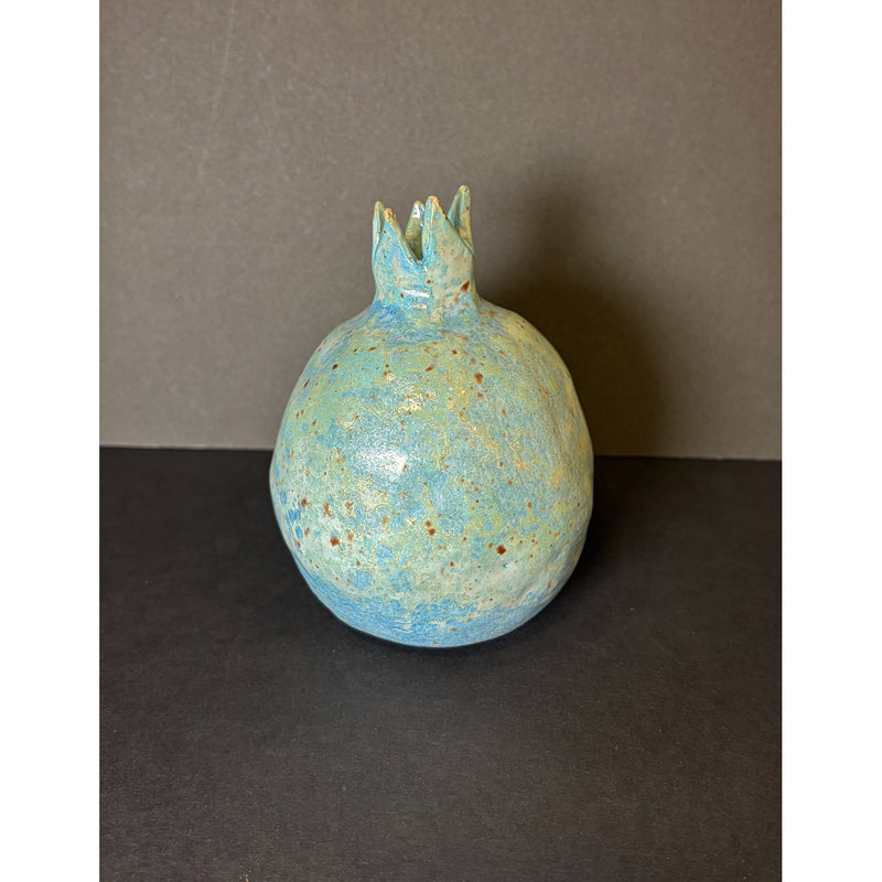 Small Pomegranate Turquoise - Petroff Gallery - Ceramics 