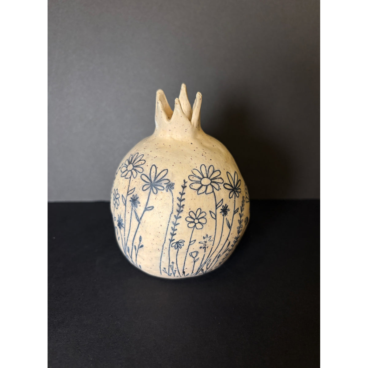 Small Pomegranate Flowers - Petroff Gallery - Ceramics