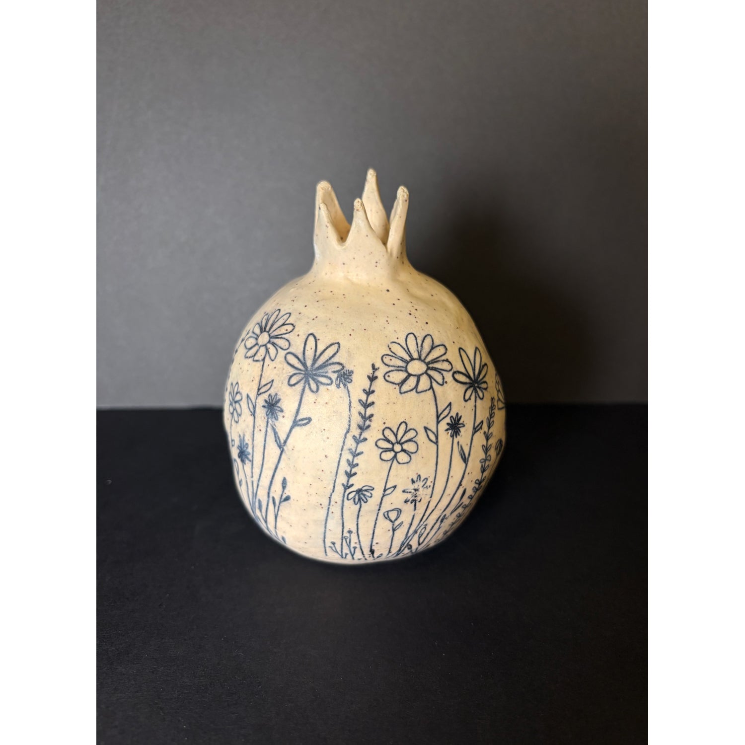 Small Pomegranate Flowers - Petroff Gallery - Ceramics