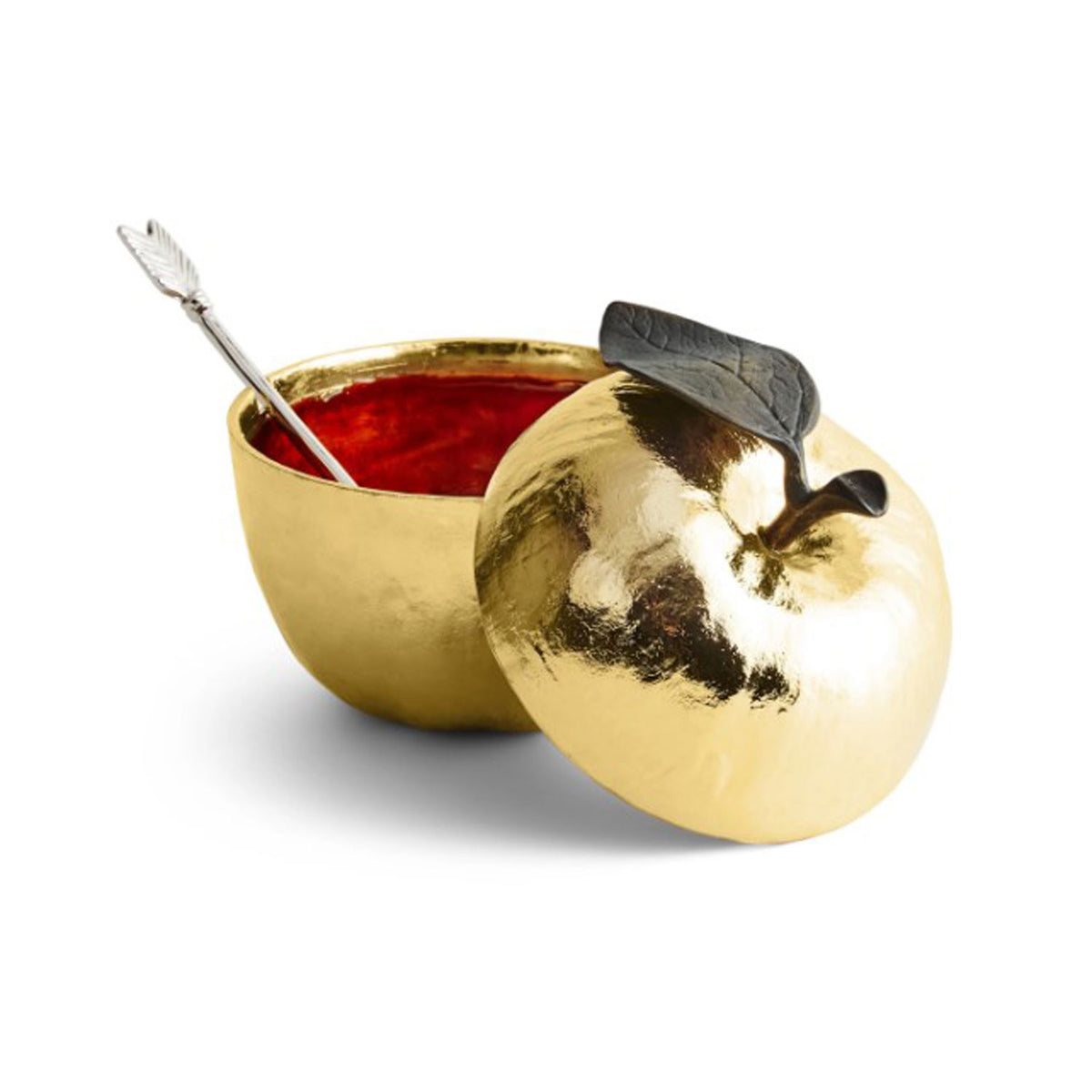 Apple Honey Pot w/ Spoon