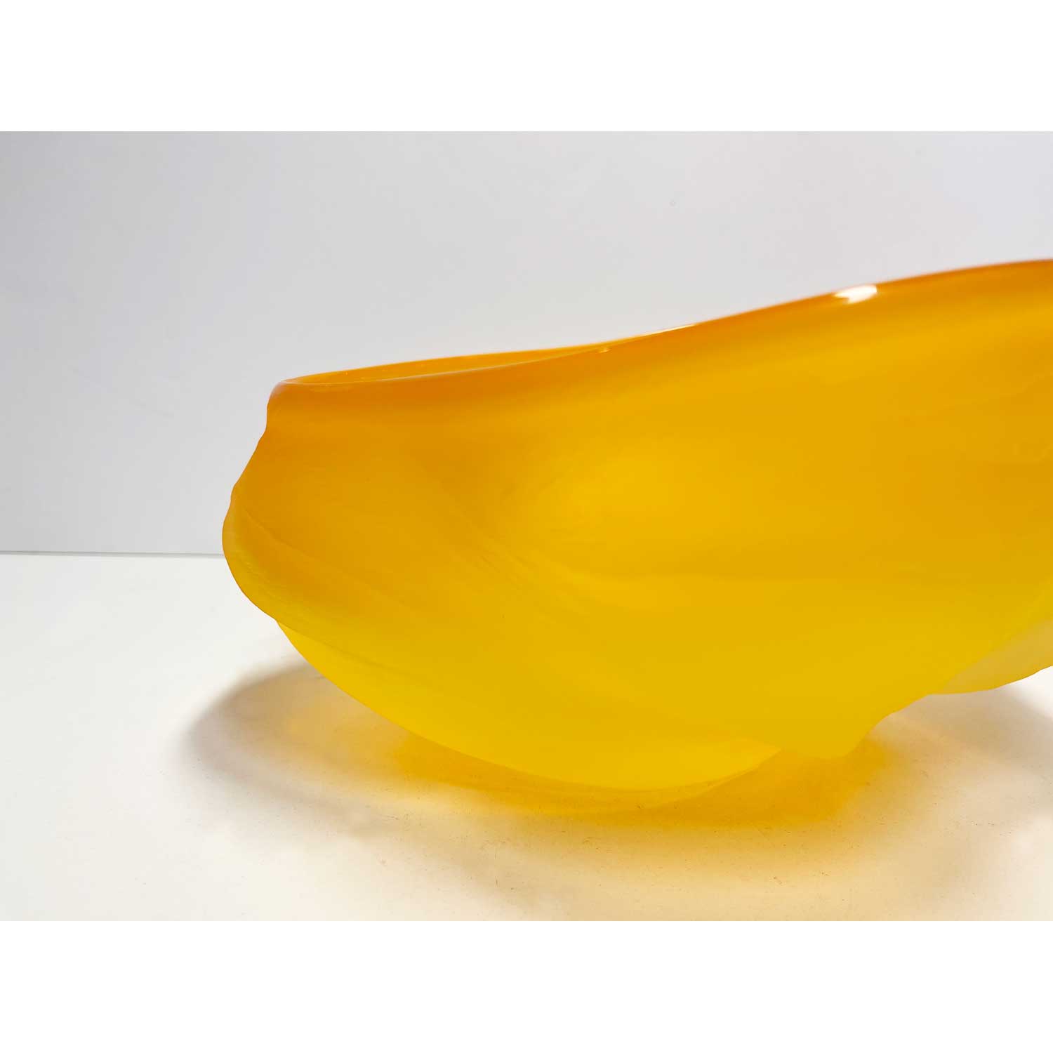 Brad Copping - Brilliant Yellow Undula Bowl, 6" x 10.5" x 9"