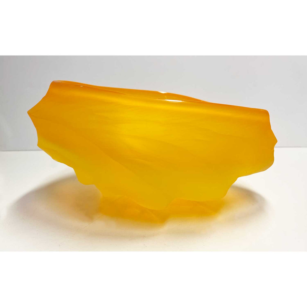 Brad Copping - Brilliant Yellow Undula Bowl, 6" x 10.5" x 9"