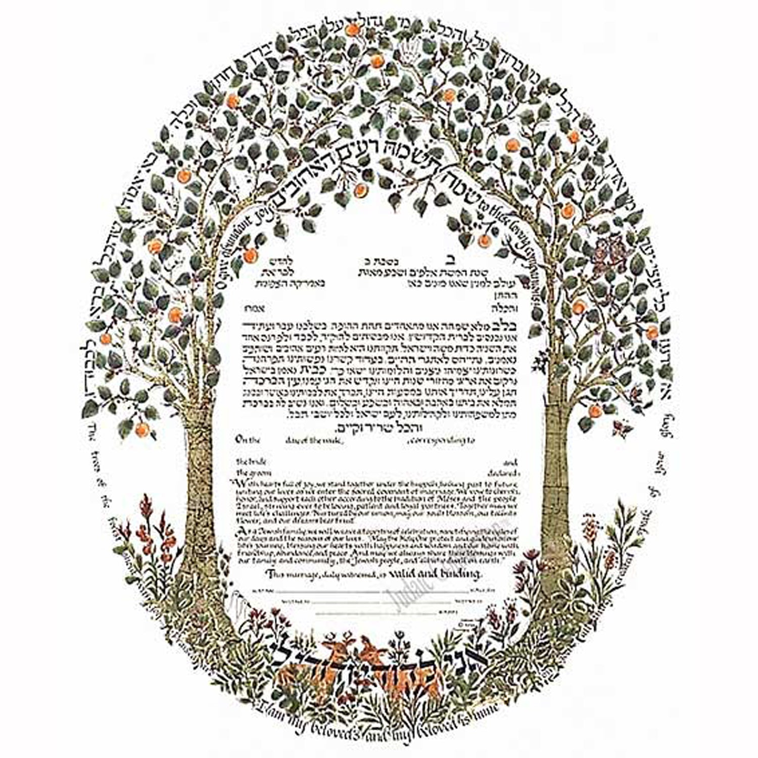 Trees of the Forest Ketubah