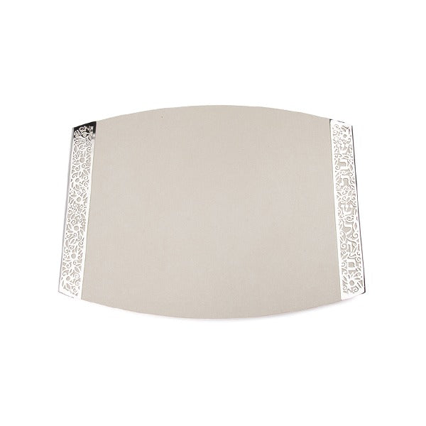 Yair Emanuel - Challah Board Porcelain and Metal Cutout White