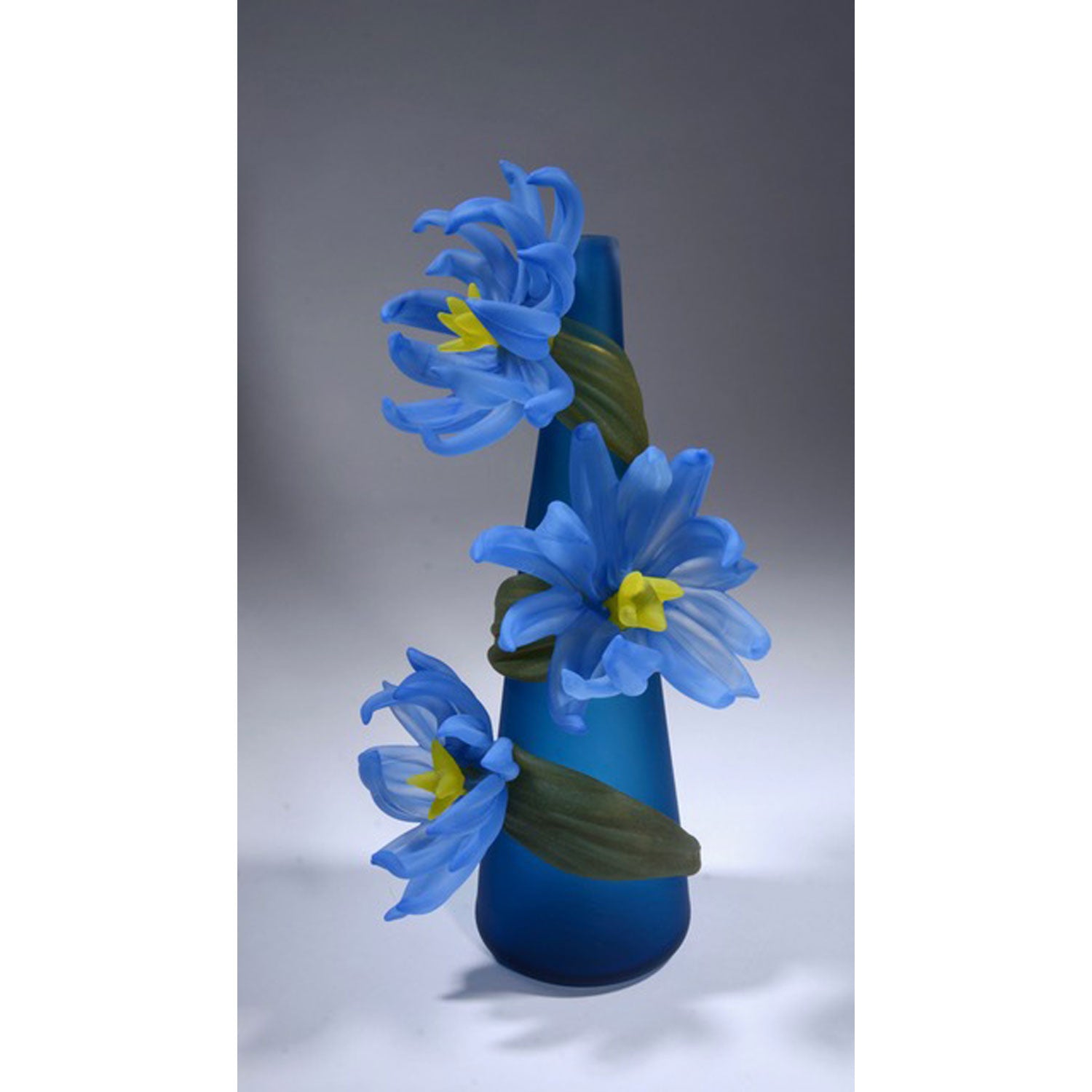 Sue Rankin - Sprig Vase Blue with Soft Blue Flowers