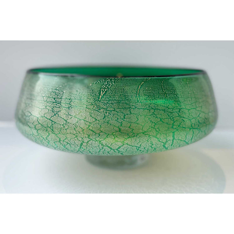 David Thai - Round Wave Bowl Emerald, 10" x 10" x 5.25"