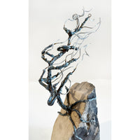 Floyd Elzinga - Windswept Tree in a Rock, 12" x 4" x 2.5"