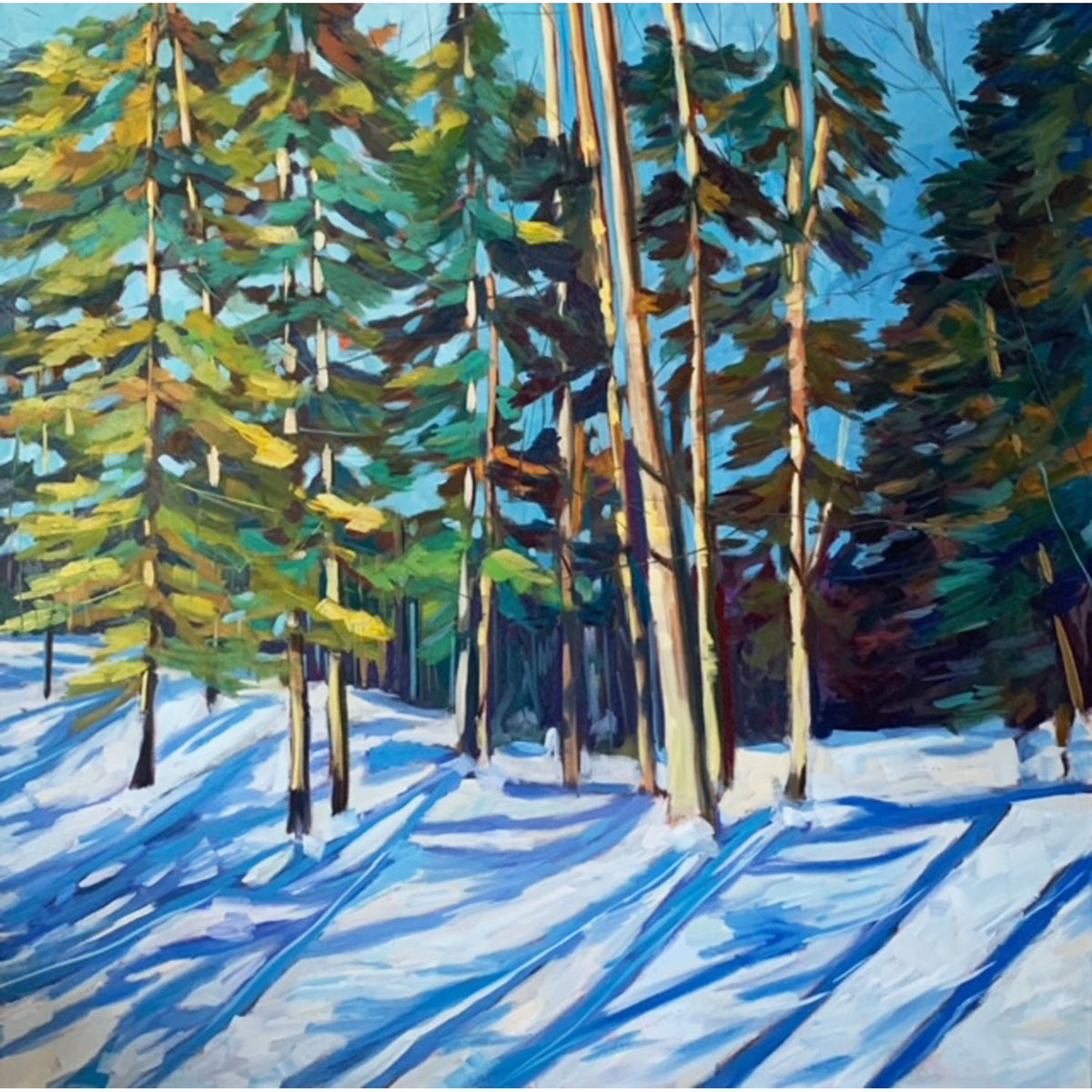 Hoda Nicholas - Canadian Winter, 48" x 48"