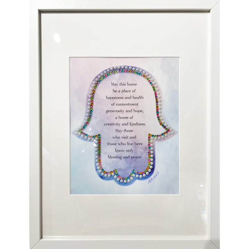 Rhonda Brewes - Large Multicolour Crystal Home Blessing, 17" x 13"
