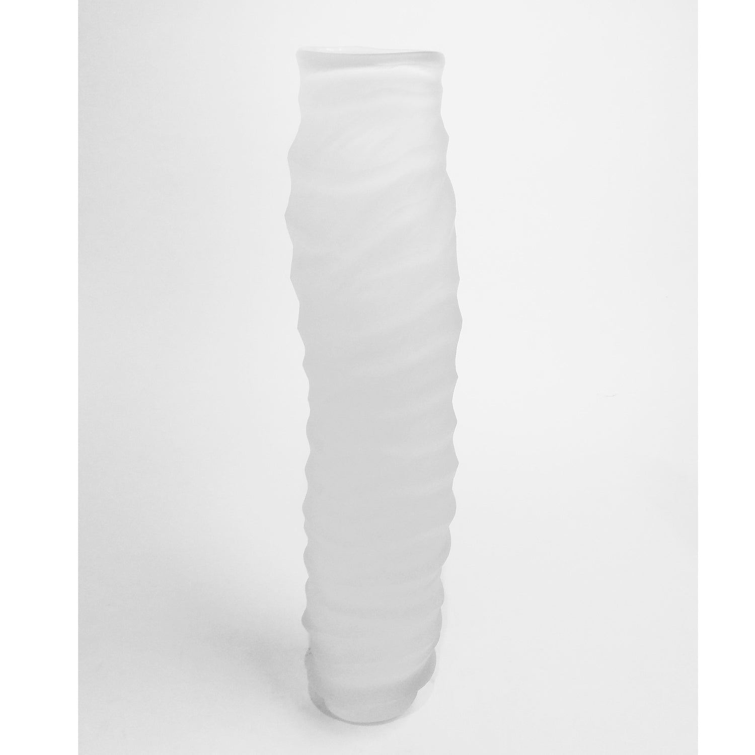 White Undula Vase 19.5"