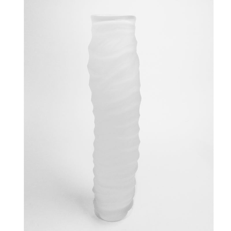 White Undula Vase 19.5"