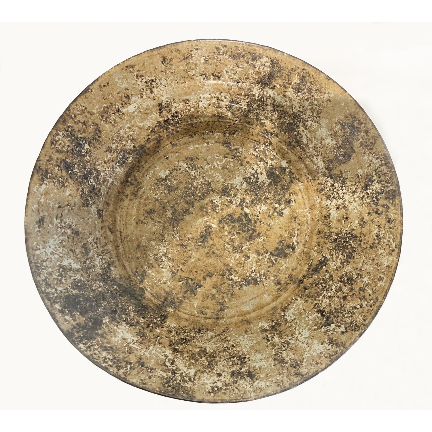Makiko Hicher - Xlg Brown Plate, 4.5" x 18" x 18"