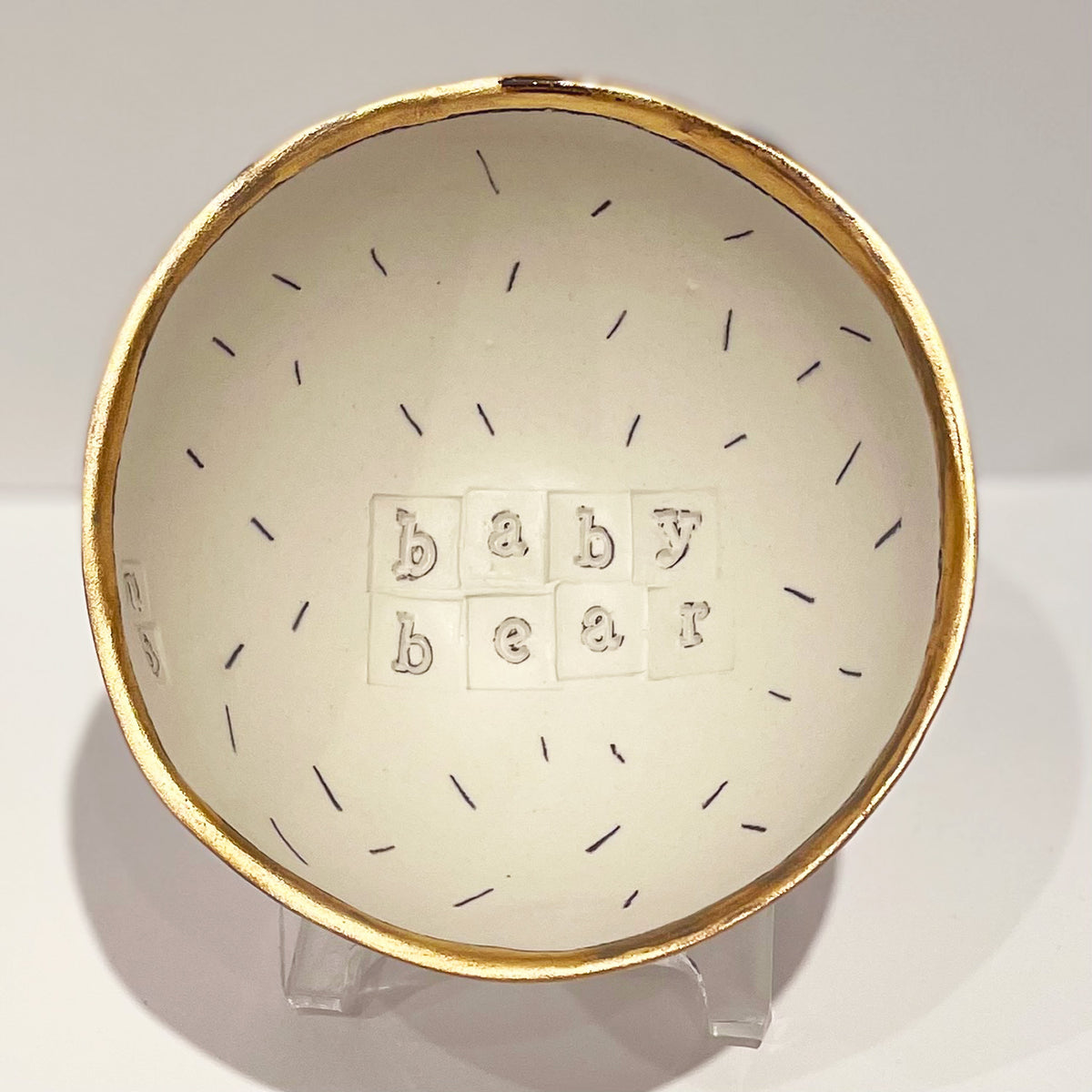 Marla Buck - Baby Bear Baby Bowl, 4,5" x 4.5" x 2"
