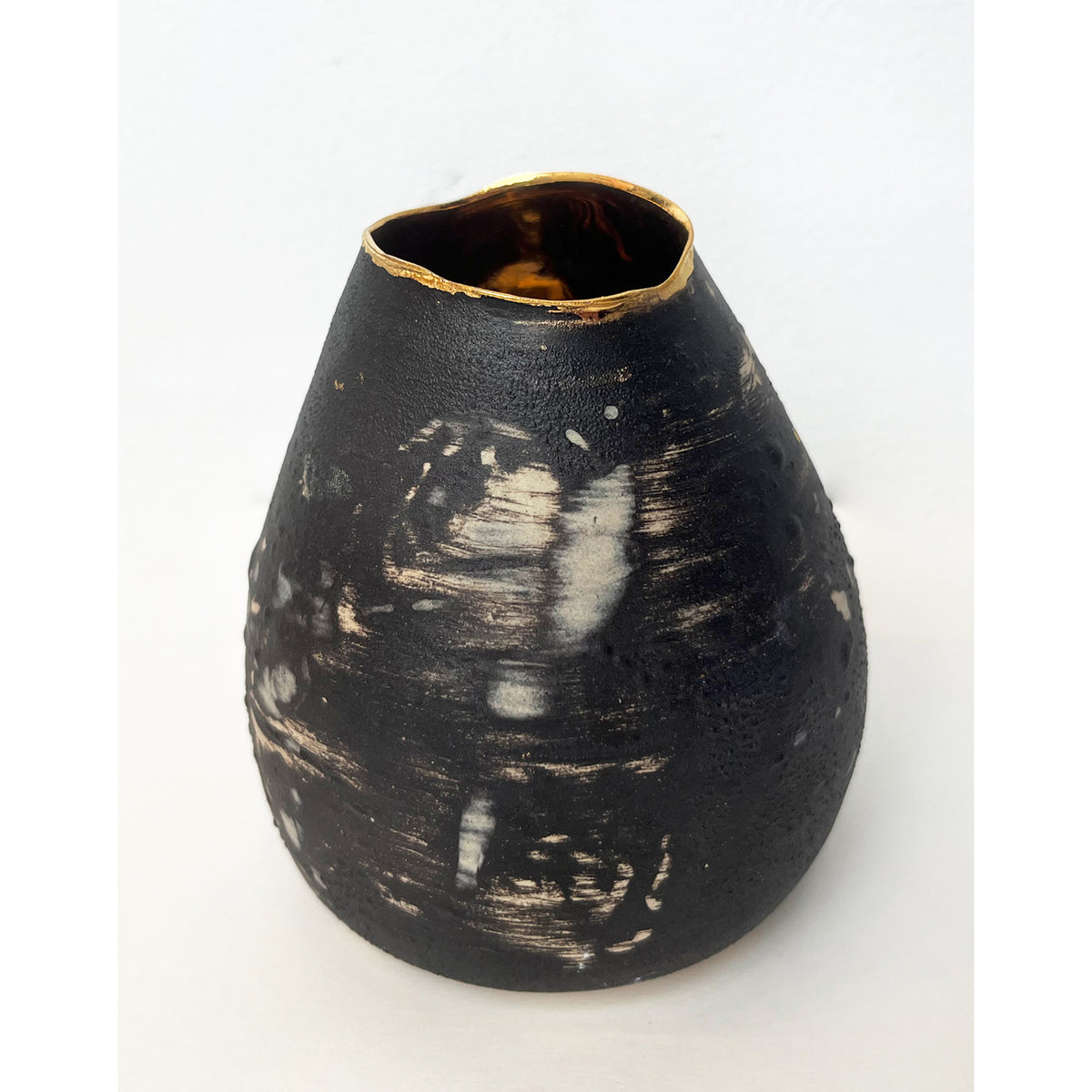 Marla Buck - Black & Gold Cone Vase
