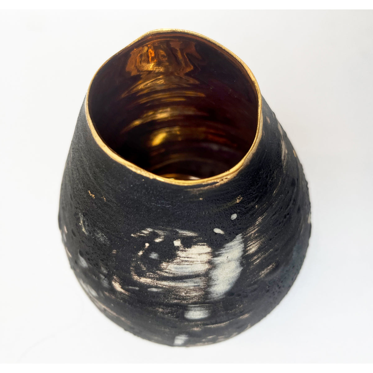 Marla Buck - Black & Gold Cone Vase