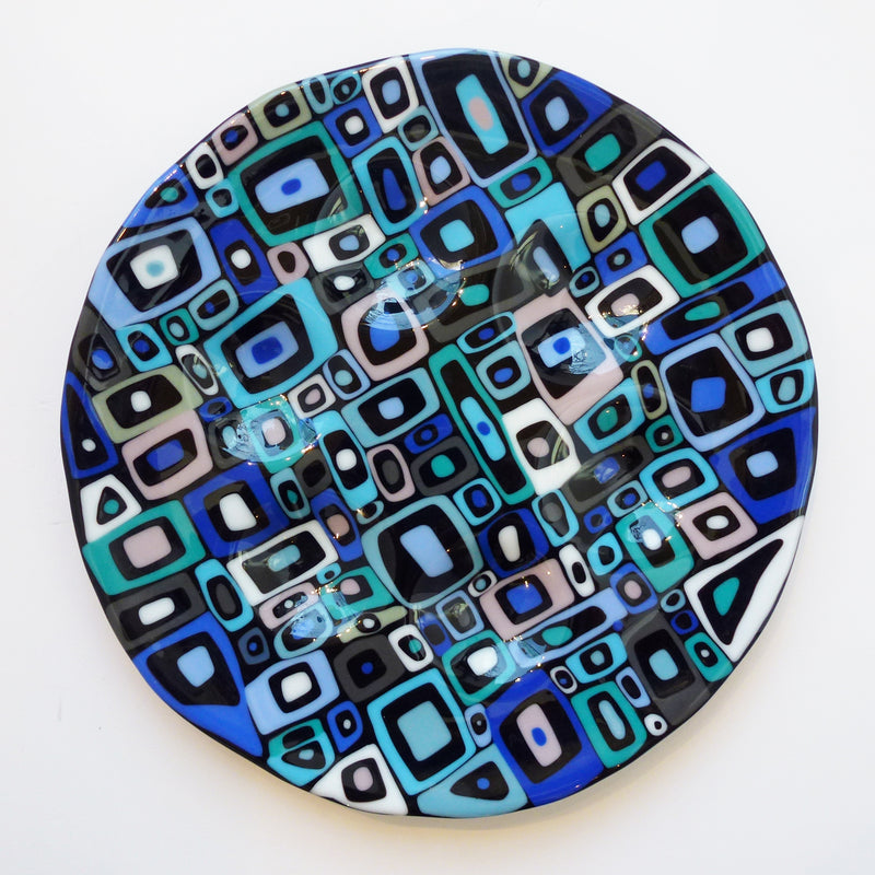 Marie Levine - Blue Matrix Seder Plate