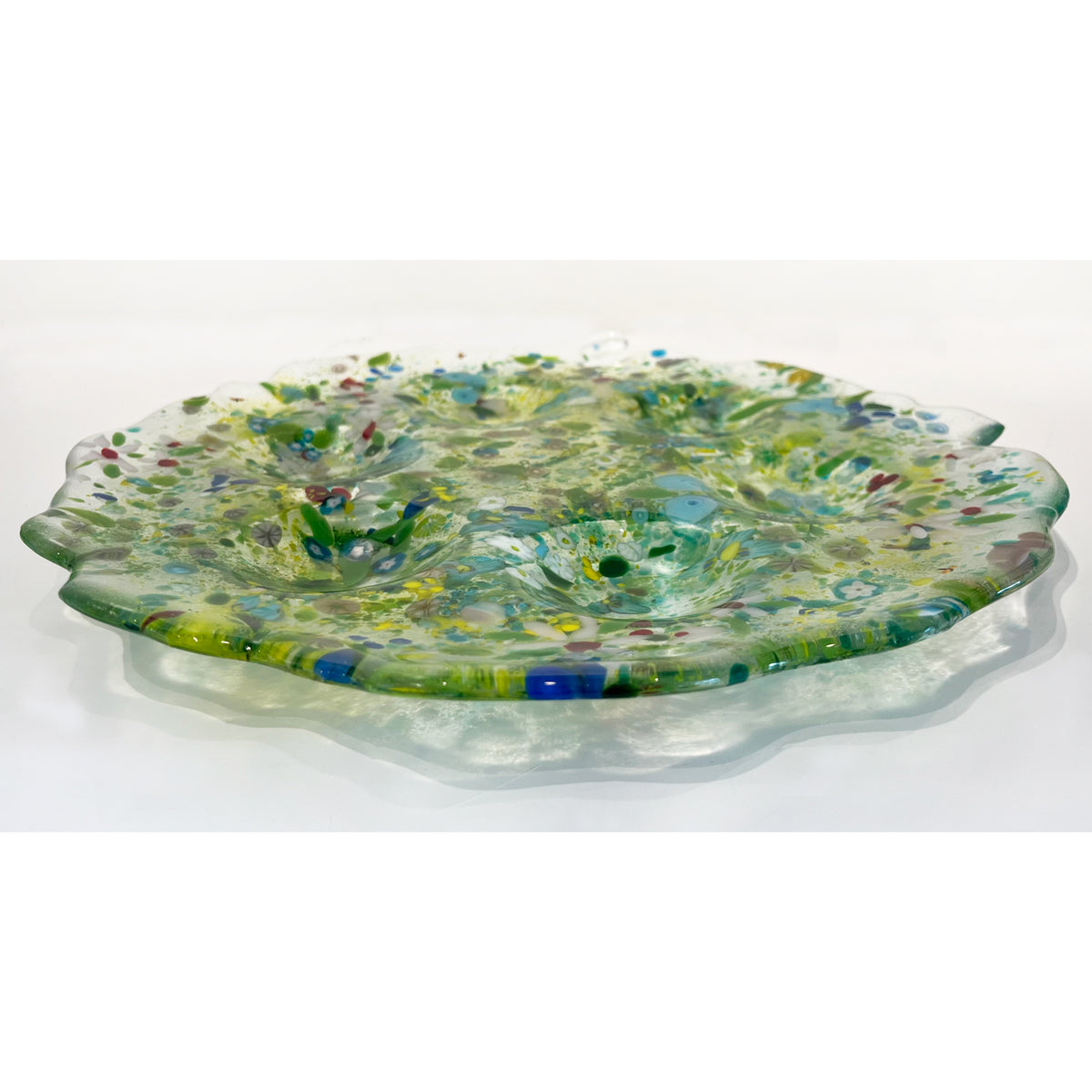 Marie Levine - Glass Wildflower Seder Plate
