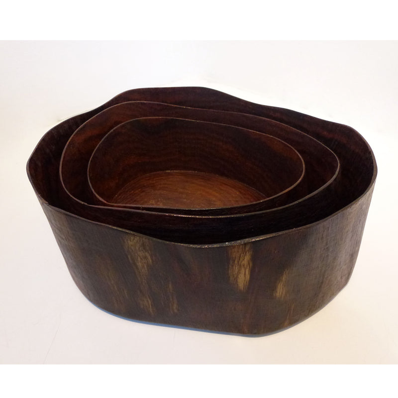 Arik Moshe - Dark Wood Nesting Bowls