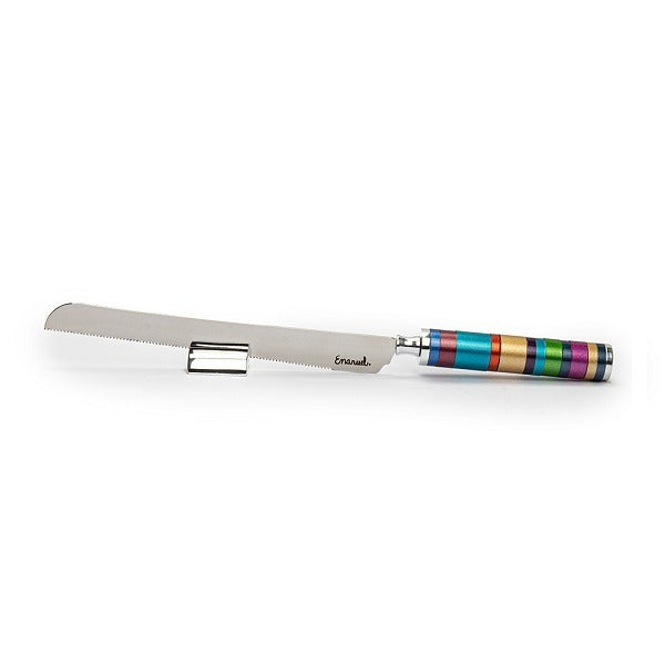 Yair Emanuel - Multicolour Full Rings Challah Knife