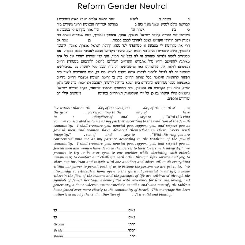 Nishima Kaplan - Reform A Gender Neutral Text