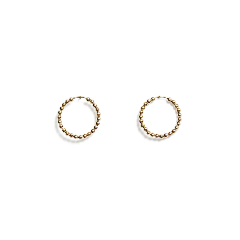Michelle Ross-Tess gold earrings