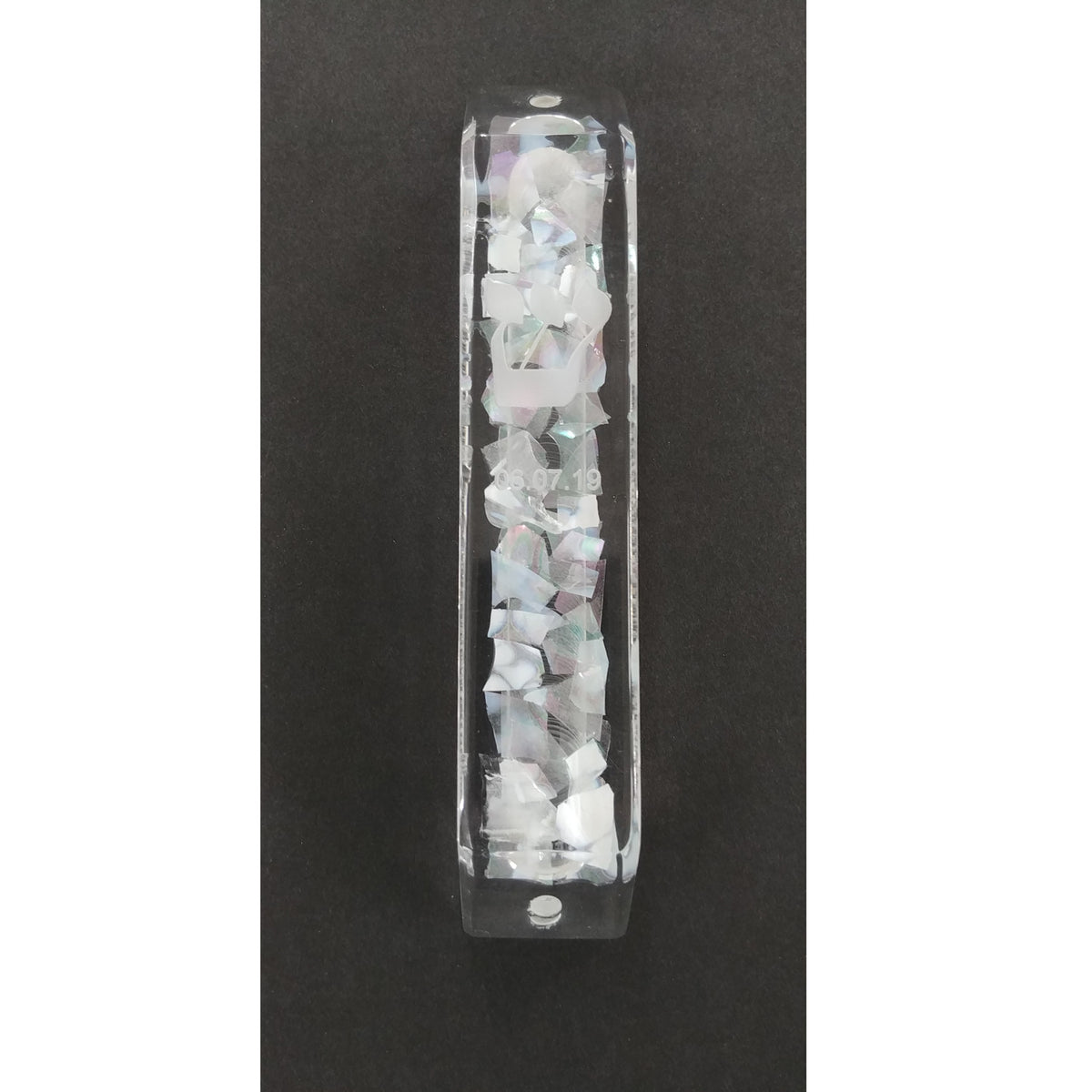 Wedding Glass Mezuzah