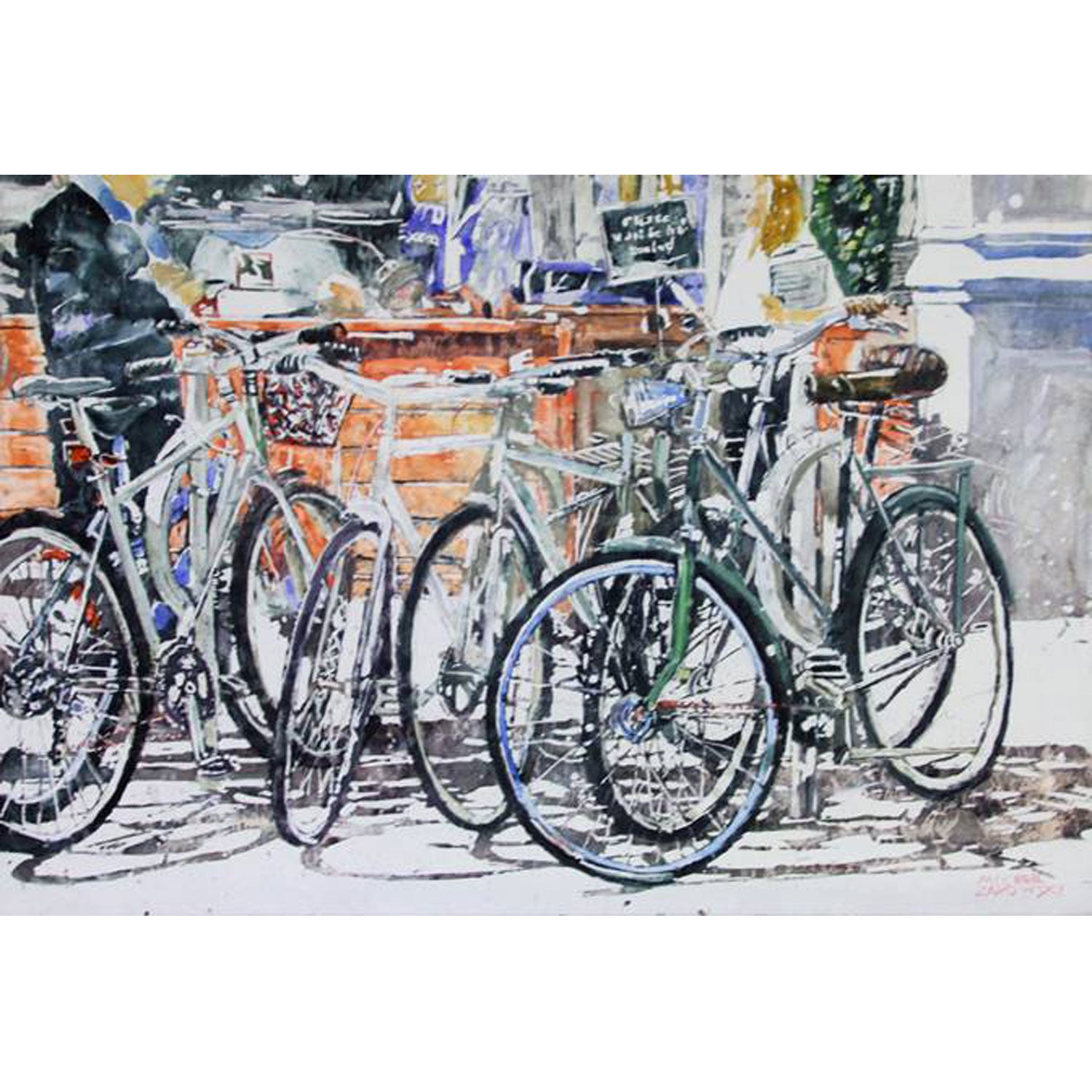 Bicycle Cafe 16" x 24"