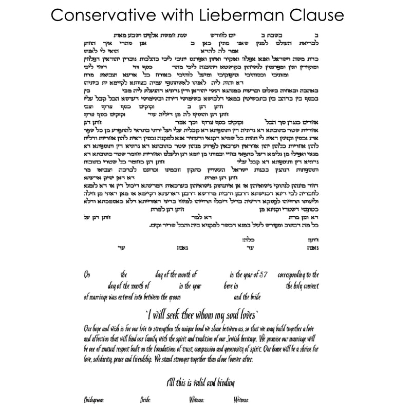 Tamar Messer - Conservative with Lieberman Clause Text