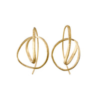 Joid'art - Gold Spiral Earrings
