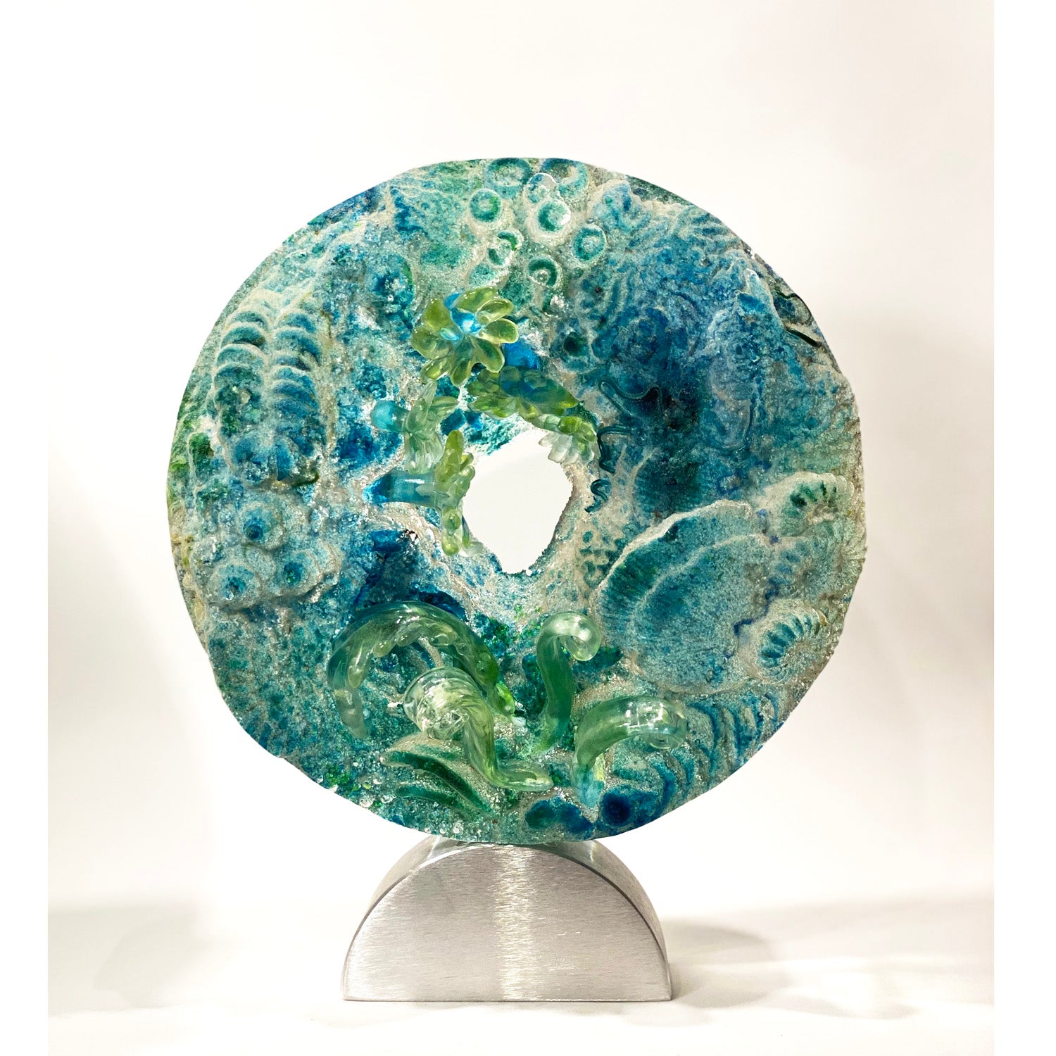 Alex Anagnostou - Large Coral Blue Mandala