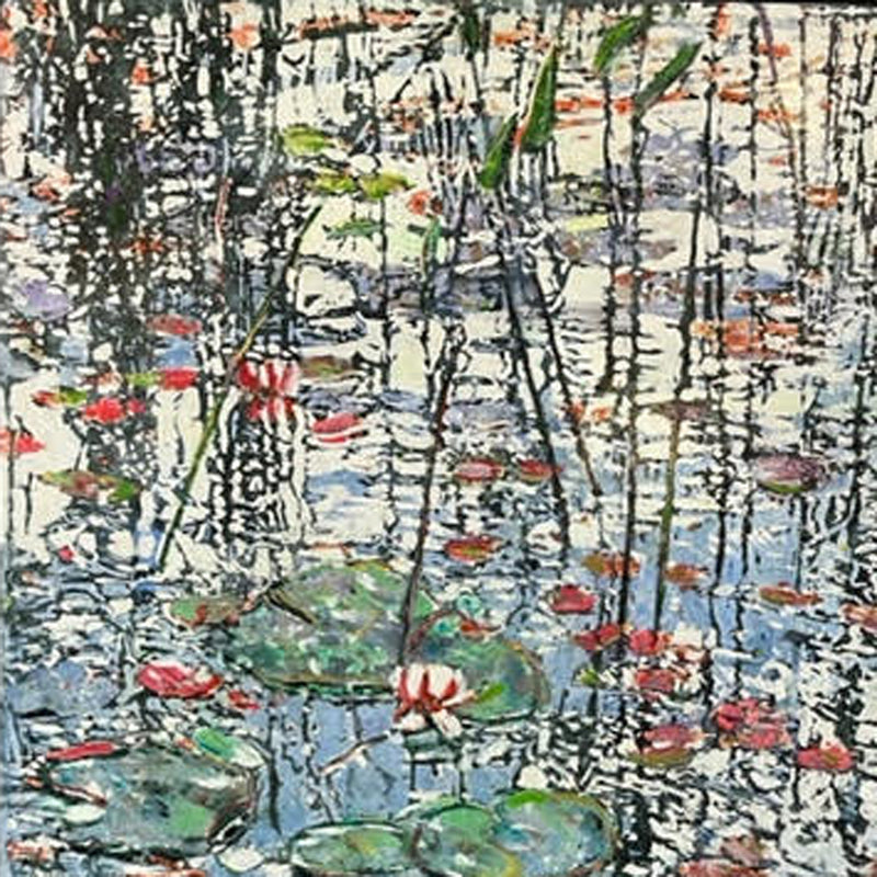 Waterlilies and Wild Rice 25 24" x 24"